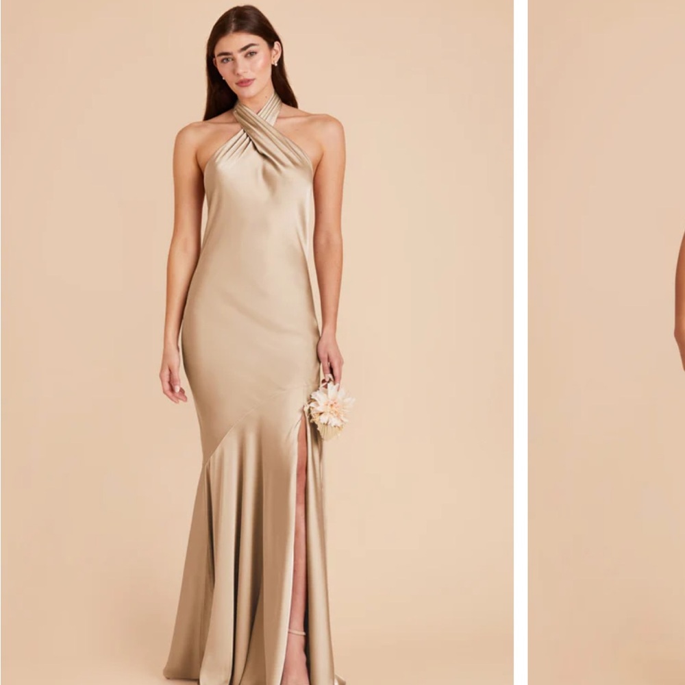 Birdy Grey Stephanie Dress - Matte Gold!! Worn once - in perfect condition